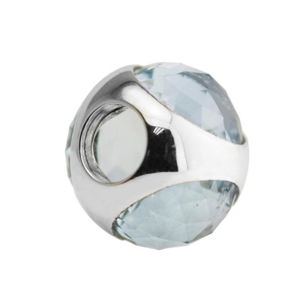 

aqua blue radiant droplet beads sterling silver jewelry fits pandora bracelet for woman diy fashion female europe present3246993