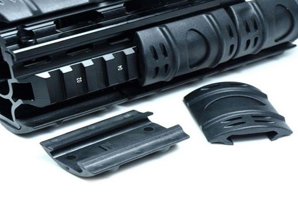 

tactical picatinny hand guard quad rail covers rubber weaver rail covers 60pcslot rubber material black3808220