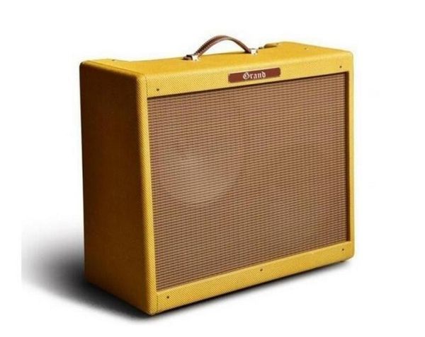 

custom grand amp g40 40w hand wired all tube electric guitar amplifier combo with tweed vinyl grill cloth 212 v30 speaker musica9478095
