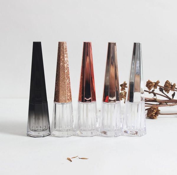

7ml geometric cone shape empty clear lip gloss container diy lip balm liquid tube dispenser bottle makeup tool f39269416519