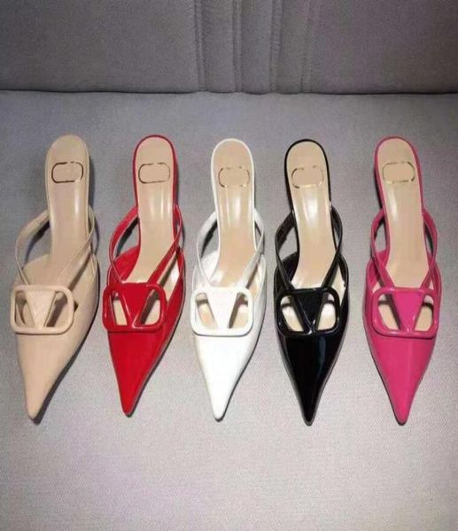 

2021 women shoe ladies dress boots mid heels pointed toe sole 4cm pumps leather soft wedding dresses shoes 35428459416, Black