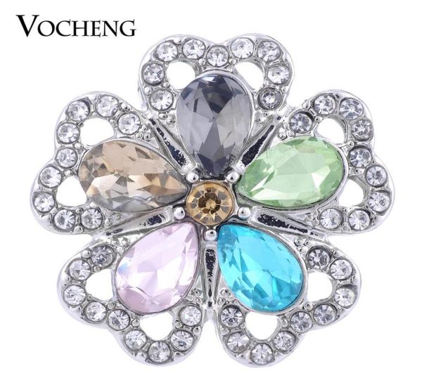 

noosa snap charms 4 colors bling blossom button 18mm crystal ginger snap vocheng vn11501936853