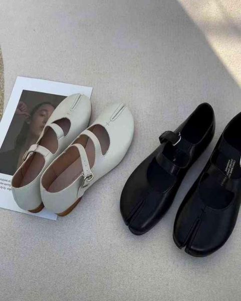 

dress shoes women split toe tabi ninja flats ballet woman slip on loafers soft bottom moccasins bow tie ballerina 2205065983460, Black