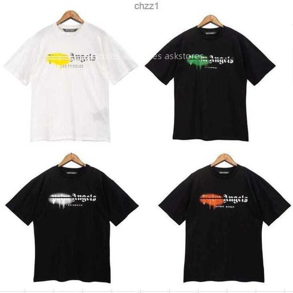 

summer pa men womens palm t-shirts mans stylist tee guillotine bear palms printed short sleeve truncated bears angles tees angel t shirtm73h, White;black