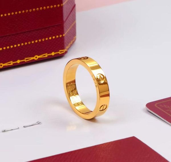 

love screw ring mens rings classic luxury designer jewelry women titanium steel alloy goldplated gold silver rose ne7216780
