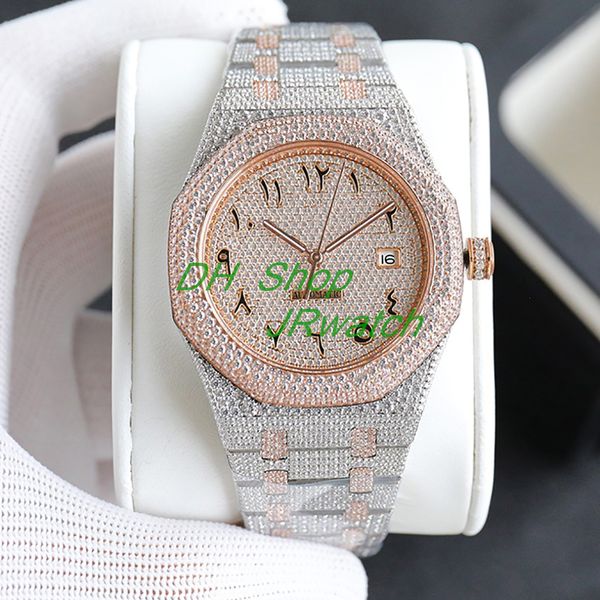 

luxury swarovski beautiful diamond sports mens watch movement eta 3120 automatic mechanical diving watch men luminous stainless steel waterp, Slivery;brown