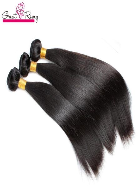 

greatremy brazilian human hair bulk for hair extensions silky straight virign bundles 1230inch braiding hair weft drop 6289479, Black