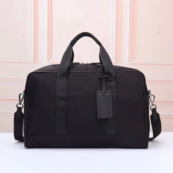 

classic designer men's fashion luggage bag black waterproof canvas travel bag men's carrying bag men's business strap praise