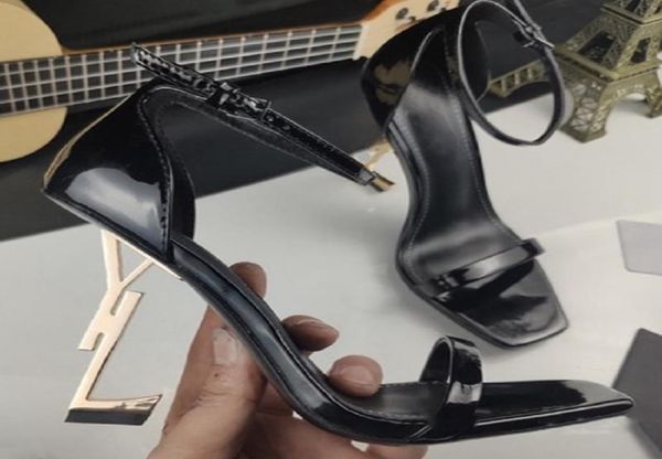 

classics women heels shoes sandals fashion beach thick bottom slippers alphabet lady leather high heel shoe slides by shoe10 105644627, Black