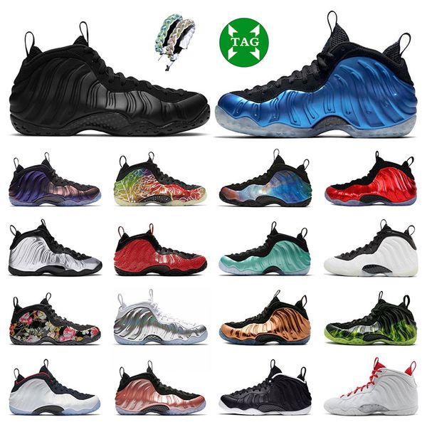 

men penny hardaway basketball shoes foam anthracite abalone eggplant royal floral mens sneakers foam posite one outdoor sports trainers