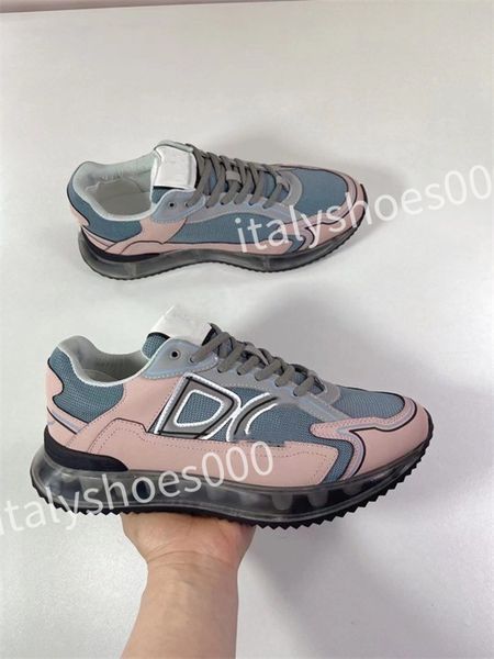 

designer sneakers calfskin casual shoes reflective shoes leather trainers all-match stylist sneaker leisure shoe, Black