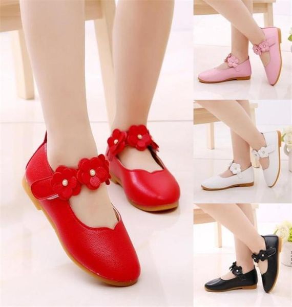 

children shoes girls lovely sweet baby girl solid flower student single shoe soft sole dance princess shoes casual party shoe5559626, Black;red