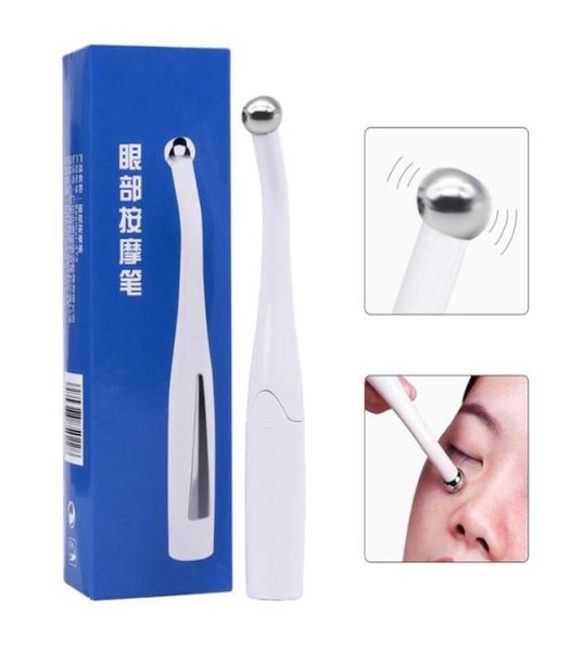 

2 in 1 electric eye massager anti aging wrinkle eye patch relief microcurrent massage negative ion importing eyes care device8691990