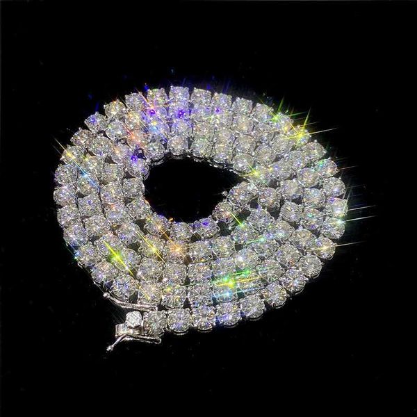 

wholesale price 925 sterling silver 5aaa cz diamond 6mm tennis chain necklace