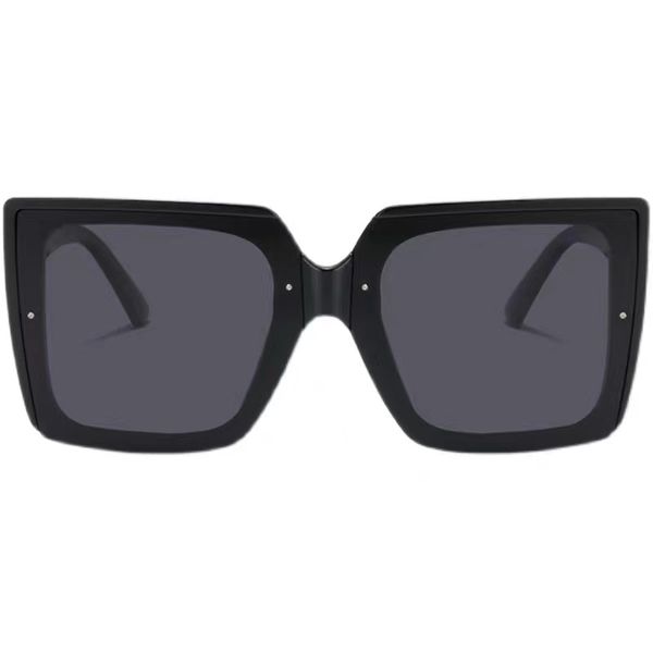 

new retro designer brand large box sunglasses, cool girl's sunglasses, White;black