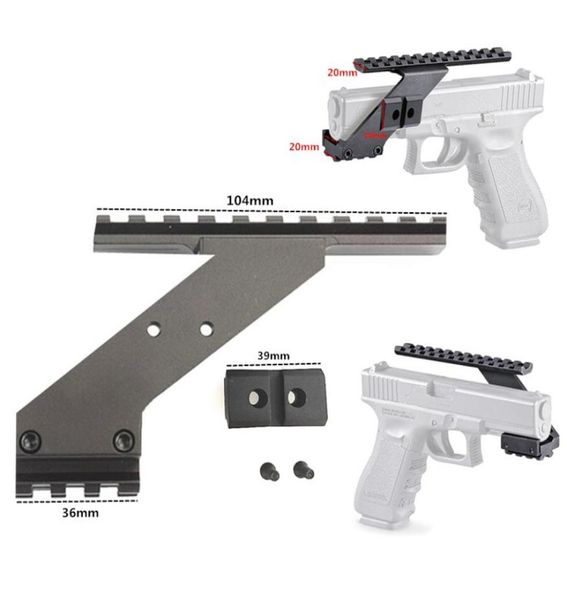 

universal tactical pistol scope mount weaver picatinny rail pistol rail for adding scope sight flashlight laser9080808