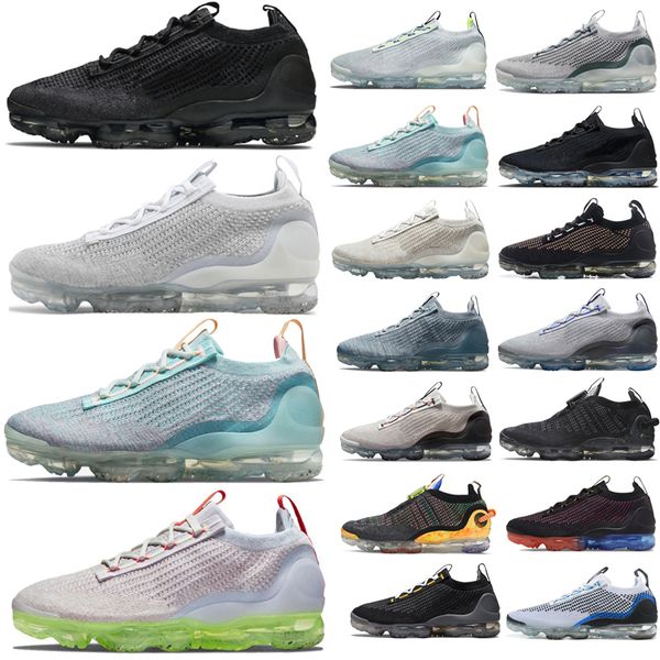 

vapores fly max 5.0 men running shoes knit aqua oatmeal oreo grey neon volt mist day to night particle pink chilly blue light pastel warrior