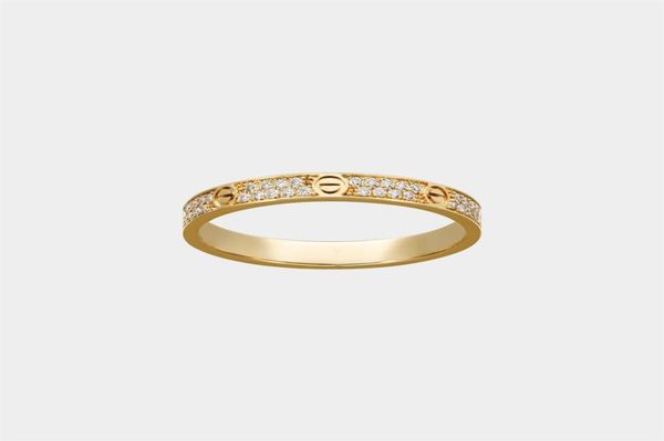 

love screw ring luxury designer jewelry for women paved diamonds gold rings titanium steel alloy goldplated 2022 fashion accessor5065595, Silver