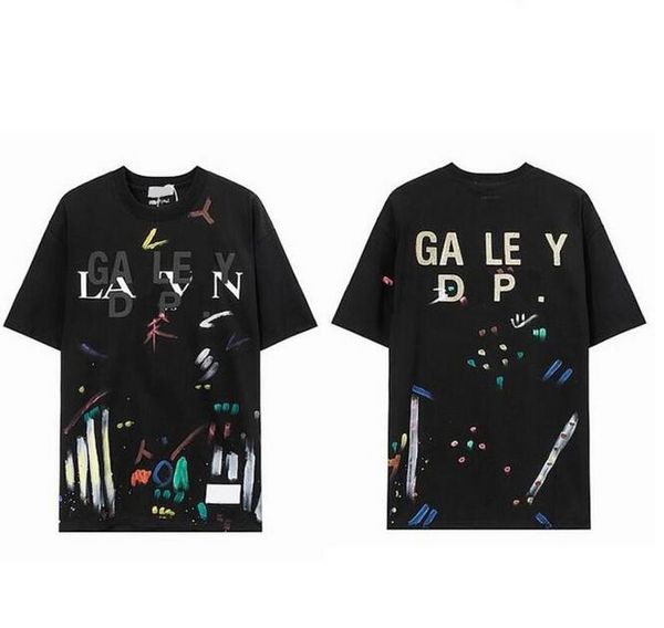 

galleryse depts mens t shirts washed distressed fabric tees t-shirts women designer galleryes cottons casual shirt polos clothes 52h4, White;black