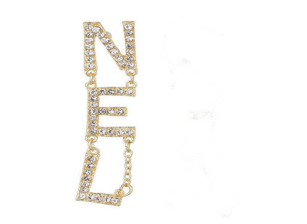 

women nel long earrings letter earrings0123456789104251980, Silver