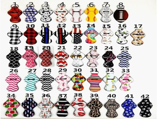 

printing chapstick holder handy lip balm holder keychain pouch for tracker baseball softball football striped leopard gift dc1428865251, Silver