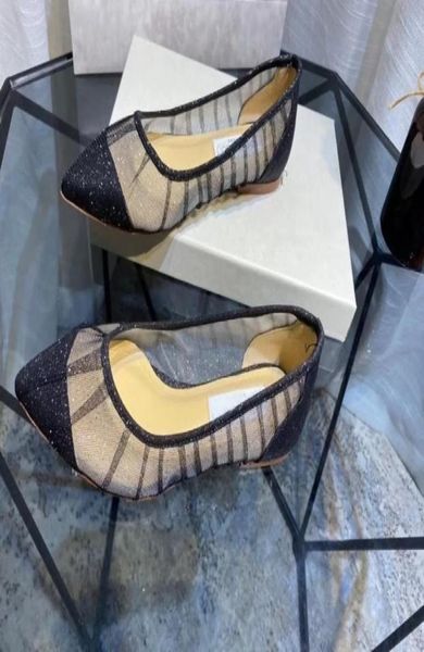 

summer roman lace dress shoes sandals love high heels pumps white mesh silver glitter pointed toe flat heel women shoe size 35403119780, Black
