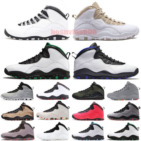

with box jumpman 10 10s men basketball shoes cement streel grey chicago flag linen orlando seattle shadow tinker racer blue mens outdoor sne