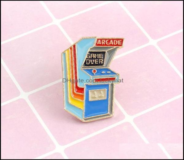 

pins brooches jewelry game console quotarcard overquot special pins cartoon ornament brooch video play childhood lapel badge c9340928, Gray