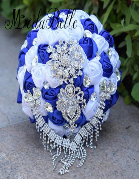 

modabelle champagne gold artificial wedding bouquets brooch bouquet vestido de noiva crystal wedding bouquets royal blue7092414