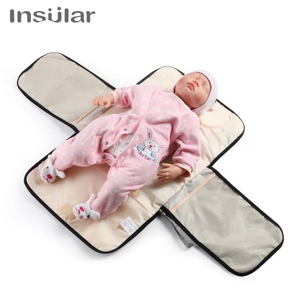 

new infant portable baby nappy changing mat waterproof foldable urine mat multifunction baby diaper changing table pads covers2381729