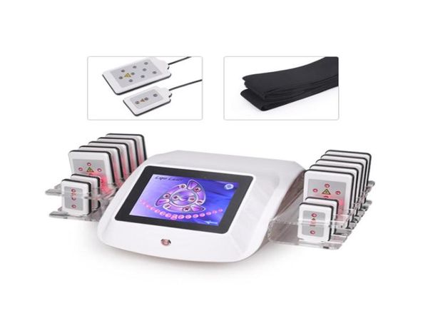 

new arrivals effective lipolaser slimming equipment fast fat burning remover body shaping zerona laser weight loss machine 14pcs p3204784, Black