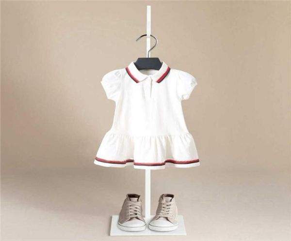 

baby girl dress summer cotton pullover toddler kid baby girl short sleeve clothes sport dress blouse tennis dresses 15 years q0713214923, Red;yellow
