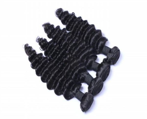 

malaysian virgin hair wefts straight unprocessed wave human kinky curly weft marley peruvian hair sew in hair extensions3996342, Black