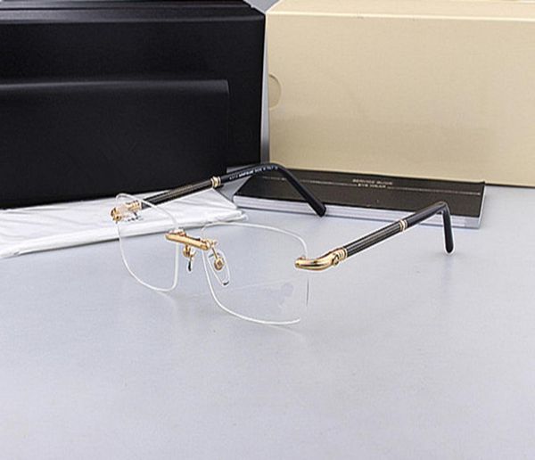

highquality mb492 men style glasses business rimless frame 5615140 prescription glasses fullset case ome factory outlet9198884