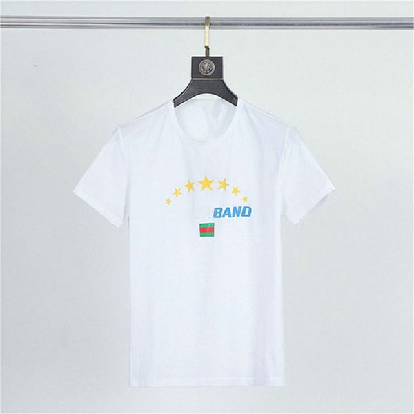 

men's t-shirts designer band t shirts fashion black white short sleeve luxury letter pattern t shirt size m-xxxl b13, White;black