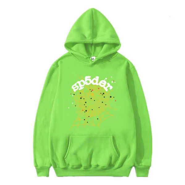 

mens hoodies sweatshirts fashion sp5der luxury hoodie womens outerwear 555555 letter printed hooded sweater long sleeved sportswesvzc, Black