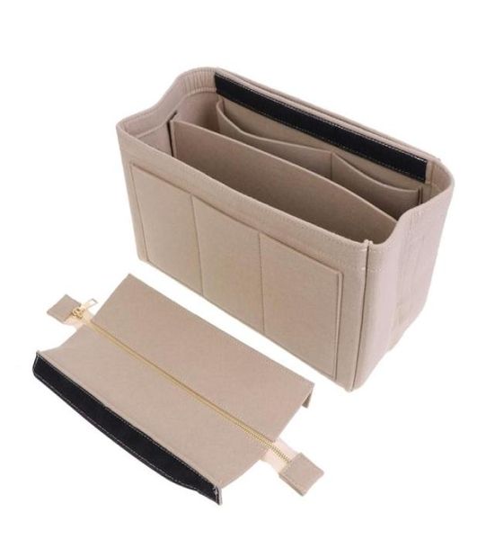

multifunction handbag felt fabric bag purse insert storage pouch case structured organizer bags 2104027649742