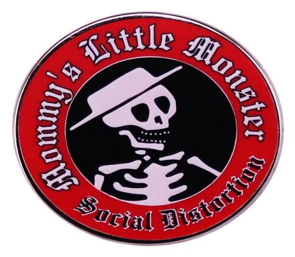 

mom039s little monster music album skull pin rock music badge backpack decorative metal jewelry5395387, Blue
