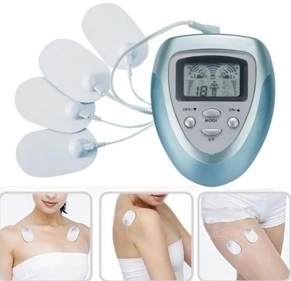 

2017 new 4 pads full body massager electric slim pulse muscle relax fat burner health care1303475