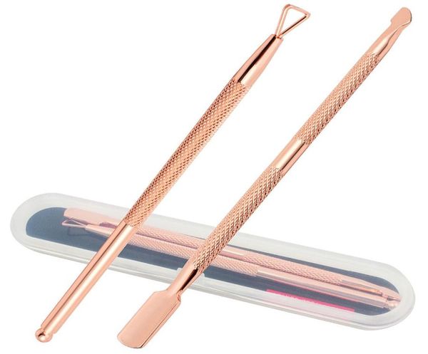 

cuticle pusher cutter set stainless steel double ended cuticle pusher and triangle cuticle peeler professional nail polish remover4815532