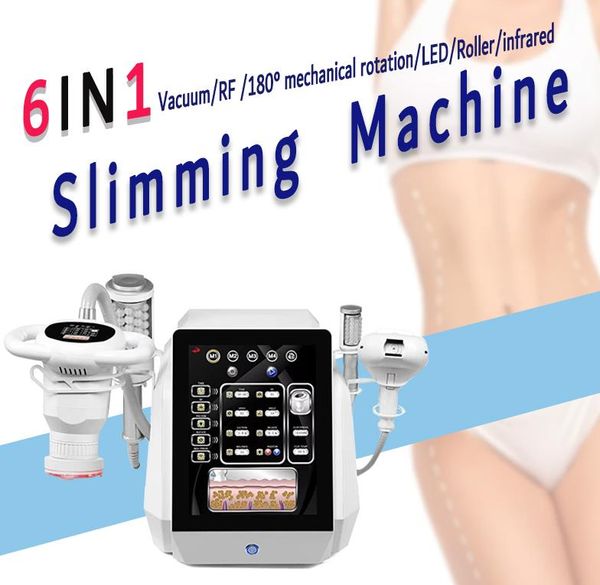 

rotation rf 6 in 1 ultrasonic cavitation rf vacuumn body contouring slimming roller machine pn therapy fat loss wrinkle removal anti-aging