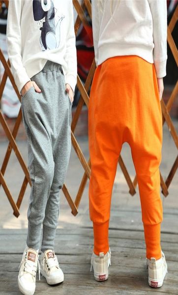 

big boys harem pants for girls casual baggy cotton solid pants children039s winter clothes lovely cute silk trousers 2103082046760, Blue