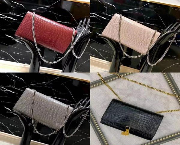 

handbags alligator leather shoulder bags chain fashion clutch lady cowhide presbyopic card holder purse messenger crocodile wo8634842