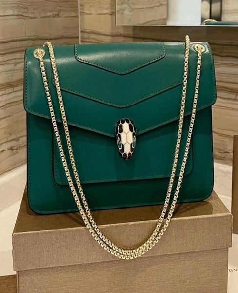 

fashion chain handbag snake diamond hasp crossbody bag cowhide leather shoulder bag lady flap clutch messenger bags h2499279