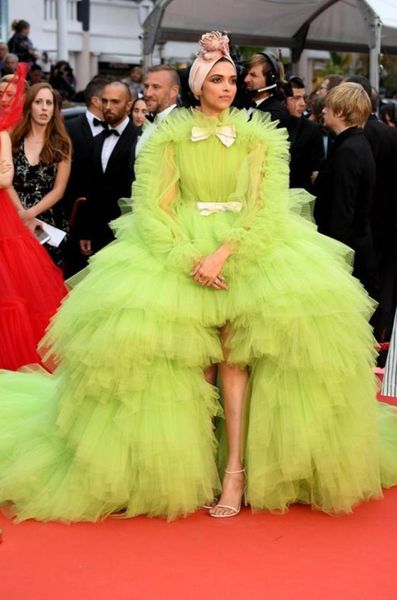 

green tulle dress evening gown ruffles tiered ball gown prom dresses bow hilo robe de soiree 2021 red carpet party gown formal dr8010340, Black;red