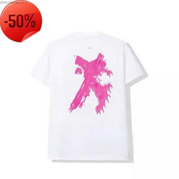 

men's t shirts fashion anti social club cross print t-shirt casual couple sunscreen design 50esscbrw, White;black