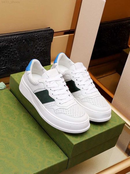 

designer sneakers women mens casual shoes double g printed embossed sneakers thick bottom white shoe