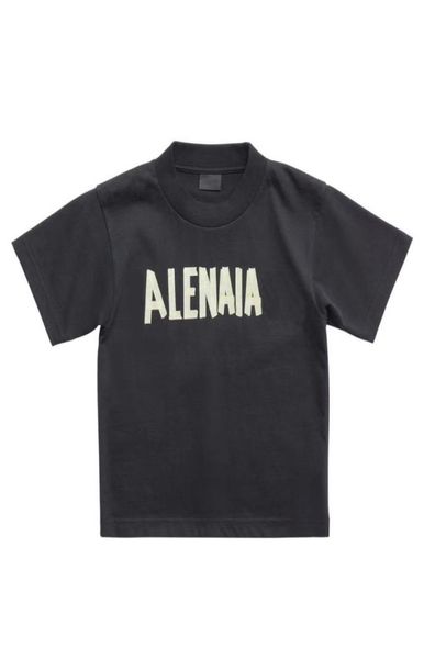 

2023ss white kids spring summer highend tshirts brand ear of wheat embroidery letter pattern t shirts boys and girls tees ch3512599, Blue