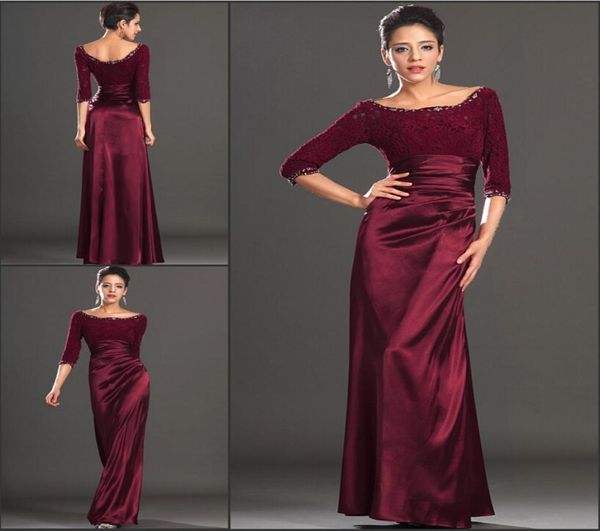 

new arrival dark red scoop neckline carpet celebrity miss nigeria half sleeves lace celebrity inspired dress formal pageant dresse3899359, White;red