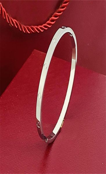 

love designer bracelet for men women bangle stainless steel jewerly couples letter silver rose gold fashion party luxury charm bra1727211, Black